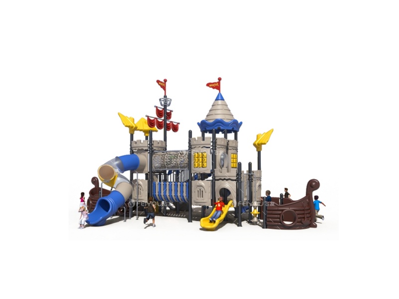 海盜船兒童戶外組合滑梯FY074-02